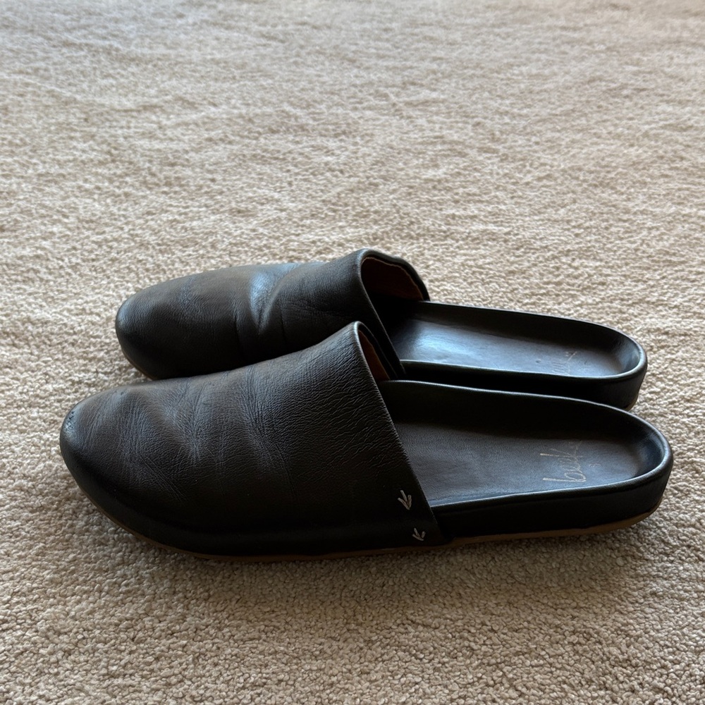 beek Black Leather Women's Mules - Picture 4 of 5